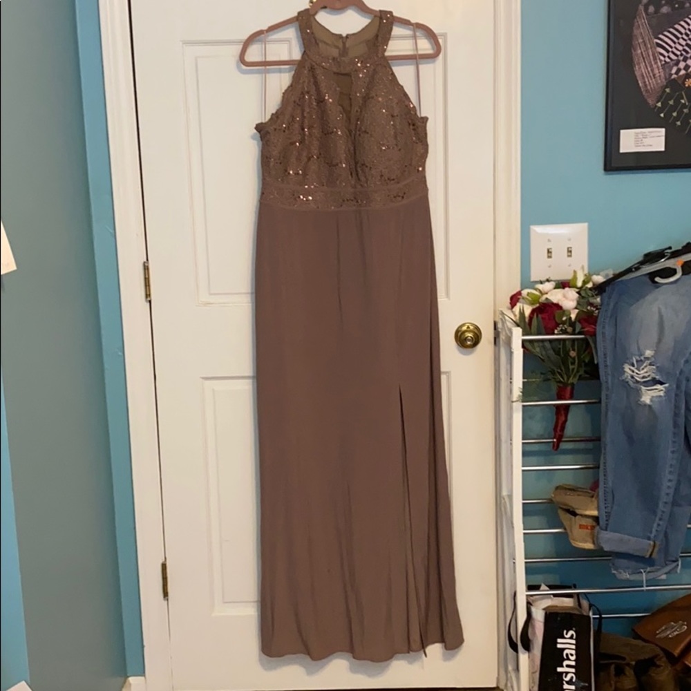 Light brown formal gown